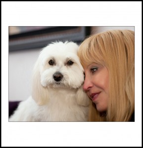 coton de tulear with her mom